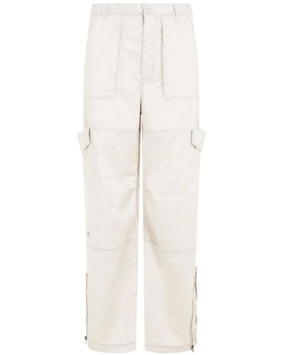 Acne Studios Wide leg tech fabric pants - Weiß