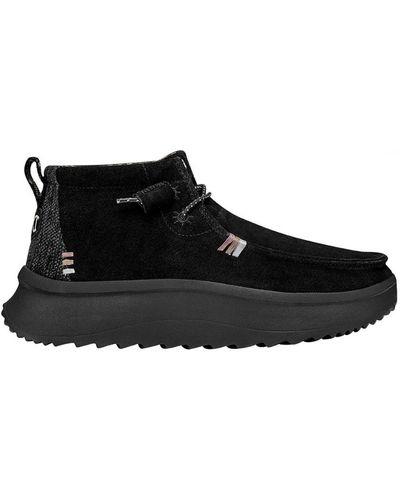 Hey Dude Lace-Up Boots - Black
