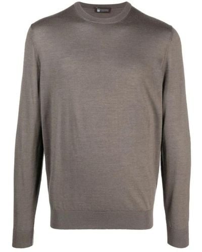 Colombo Round-Neck Knitwear - Grey