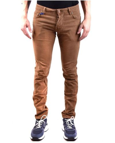Jacob Cohen Trousers > slim-fit trousers - Marron
