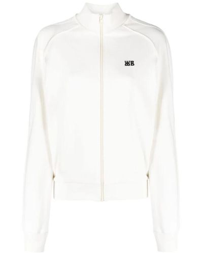 Wales Bonner Sweatshirts & hoodies > zip-throughs - Blanc