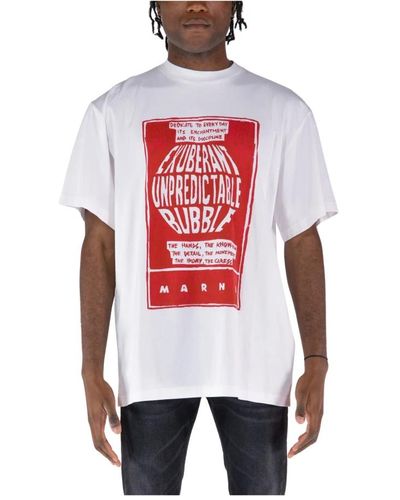 Marni Logo box t-shirt - Rosso