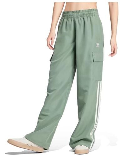 adidas Pantalones cargo 3s para mujer - Verde