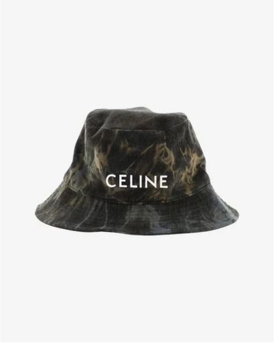 Céline Vintage Cappelli e berretti in cotone usati - Nero