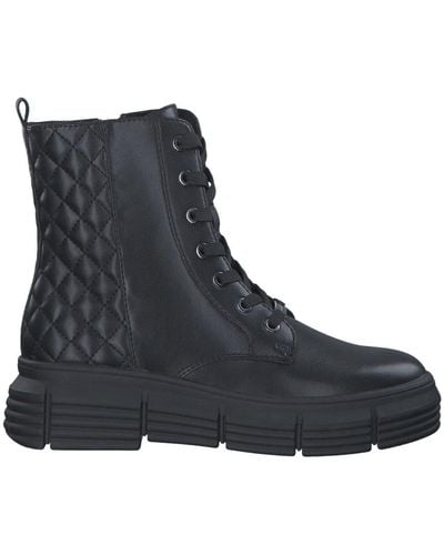 S.oliver Lace-Up Boots - Black