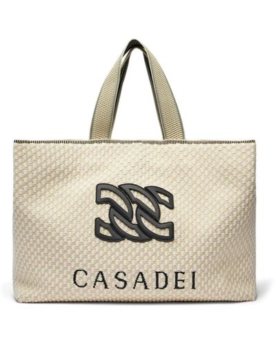 Casadei Tote bags - Mettallic