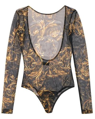 Versace Semi-sheer bodysuit - Nero