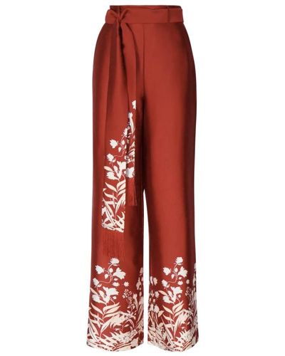 Guess Trousers > wide trousers - Rouge
