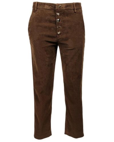 Dondup Slim-Fit Trousers - Brown