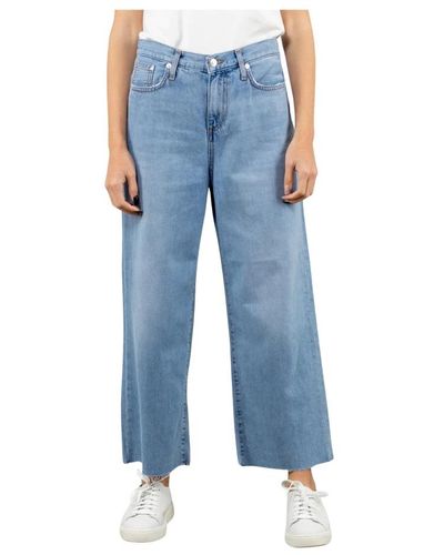 Roy Rogers Trousers > cropped trousers - Bleu