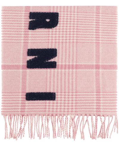 Marni Schal mit logo - Pink