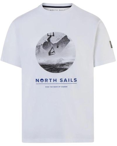 North Sails Kitesurf print t-shirt - Weiß