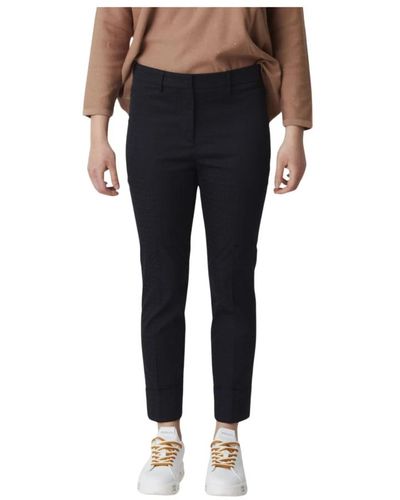 Via Masini 80 Trousers > slim-fit trousers - Noir