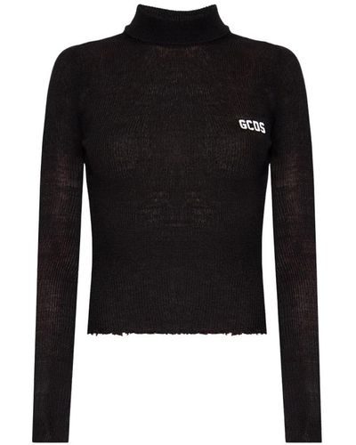 Gcds Ribbed sweater - Nero