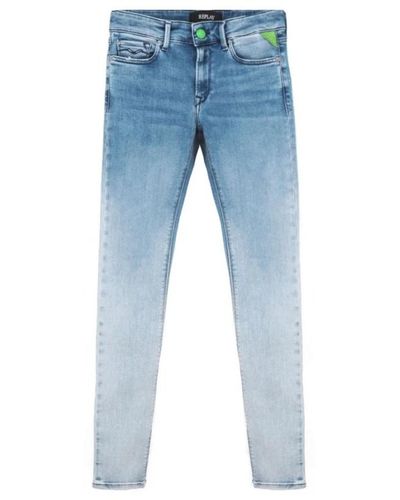 Replay Jeans slim-fit para mujeres - Azul