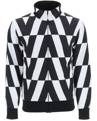 Valentino Sweatshirt mit reißverschluss - Schwarz