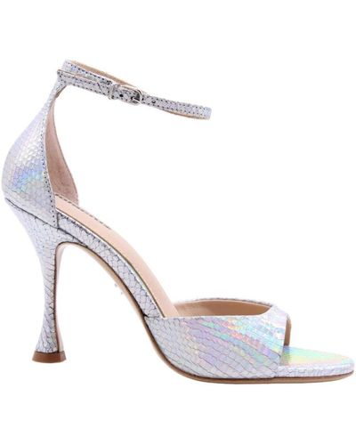 Lola Cruz Shoes > sandals > high heel sandals - Blanc