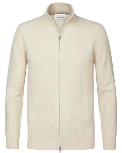 Profuomo Prof - sweatshirts & hoodies > zip-throughs - Blanc