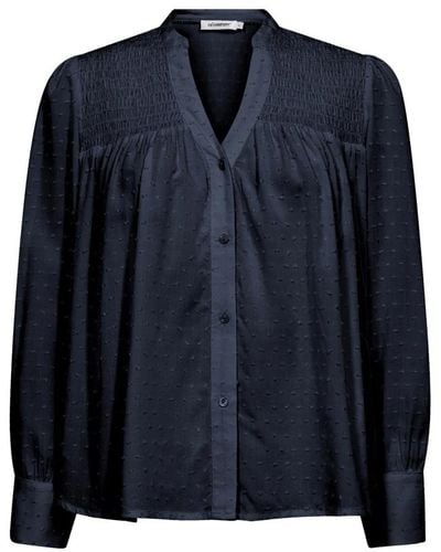 co'couture Stilvolle drop shirt bluse ink - Blau
