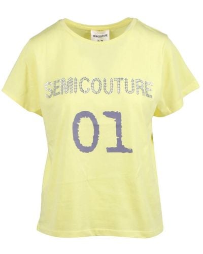 Semicouture T-shirt - Gelb