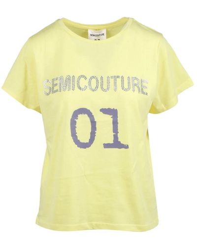 Semicouture T-shirts - Jaune