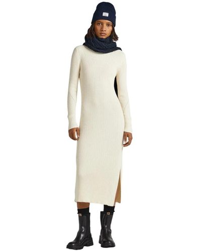 Pepe Jeans Knitted Dresses - Natural