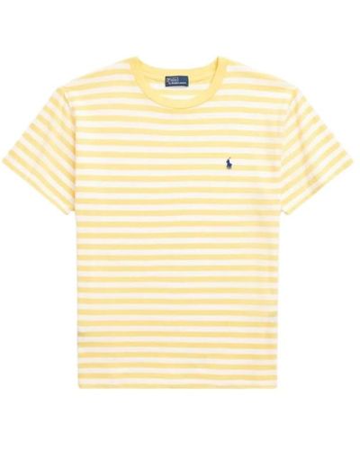 Ralph Lauren Camiseta a rayas de jersey amarillo cromo/blanco