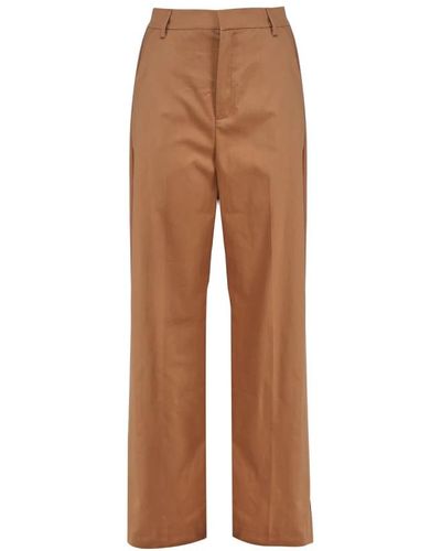 ANDAMANE Wide Trousers - Brown