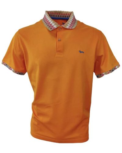 Harmont & Blaine Polo Shirts - Orange