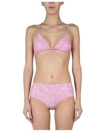 Etro Paisley Pattern Bikini - Pink