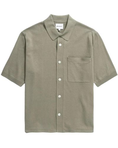 Norse Projects Short Sleeve Shirts - Green