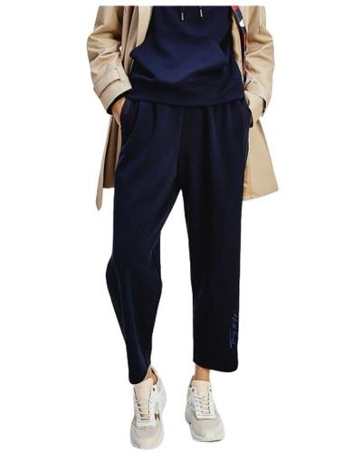 Tommy Hilfiger Pantaloni da jogging blu navy con vita regolabile