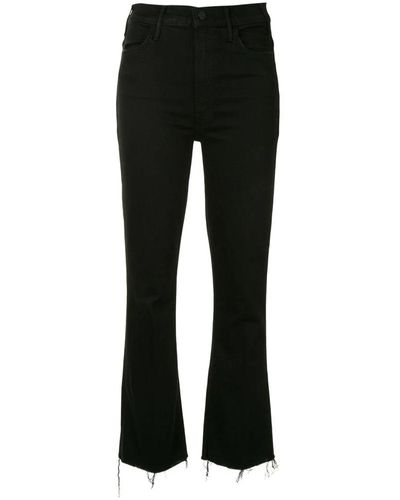Mother Slim-Fit Trousers - Black