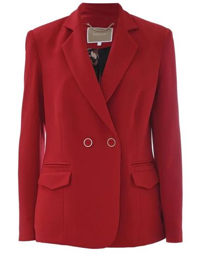 Kocca Elegante chaqueta de mujer de doble botonadura - Rojo
