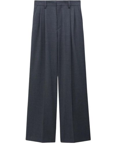 Filippa K Pantaloni in lana per donne - Blu