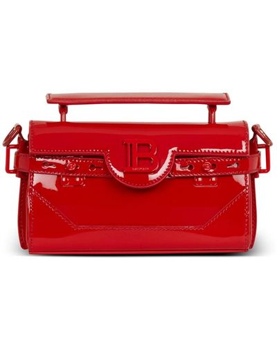 Balmain Tasche b-buzz 19 aus lackleder - Rot