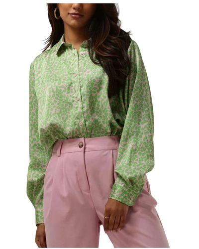 Modström Clarke print shirt grüne bluse
