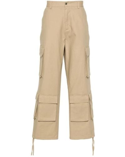 Represent Sand brown wide leg trousers - Natur