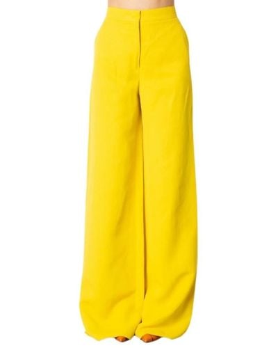 Max Mara Studio Trousers > wide trousers - Jaune