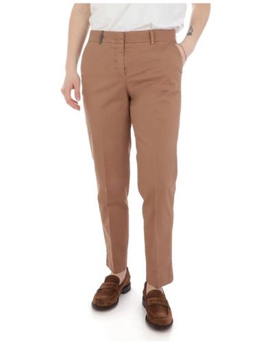 Peserico Slim-Fit Trousers - Brown