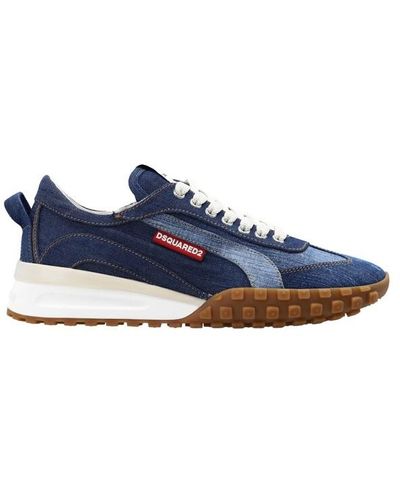 DSquared² Panelled low-top sneakers - Blu
