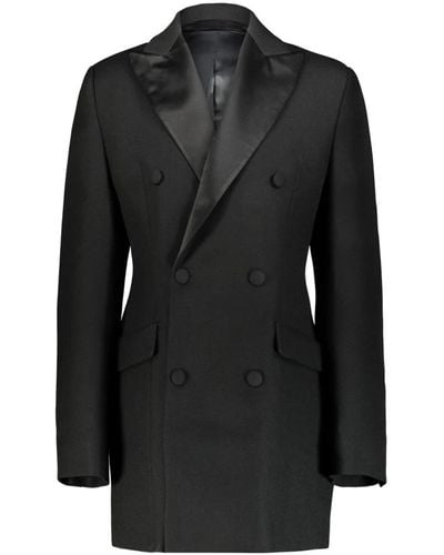 Wardrobe NYC Skulpturierter blazer-kleid aus italienischer wolle - Schwarz
