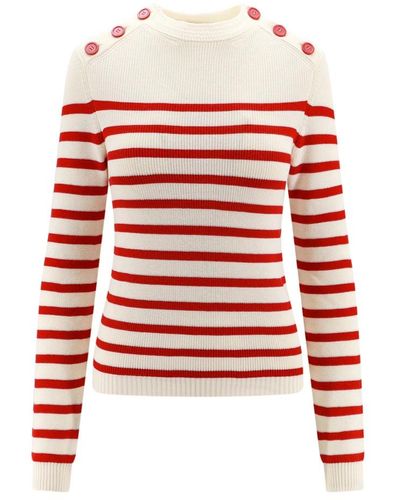 Semicouture Knitwear > round-neck knitwear - Rouge