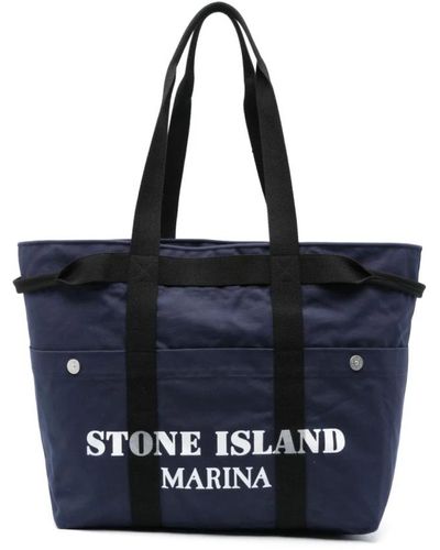 Stone Island Bags > tote bags - Bleu