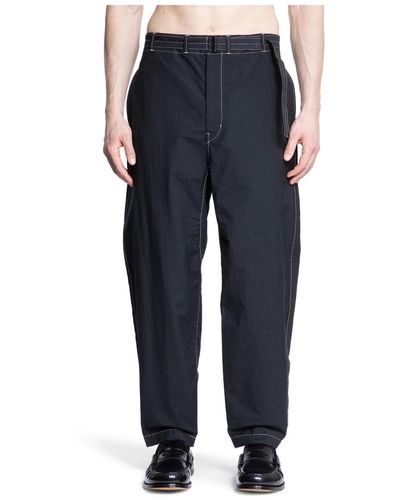 Lemaire Trousers > wide trousers - Bleu