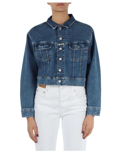 Replay Giacca jeans oversize - Blu