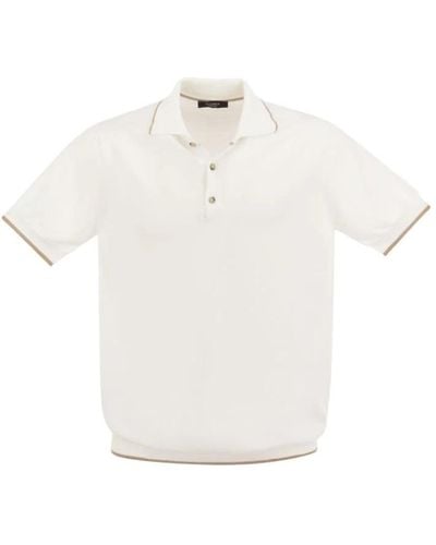 Peserico Polo Shirts - White