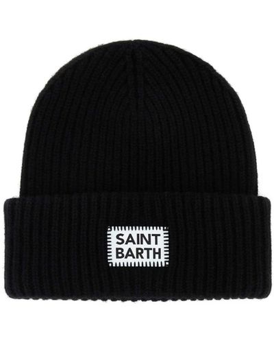Mc2 Saint Barth Cappello beanie in misto lana nero
