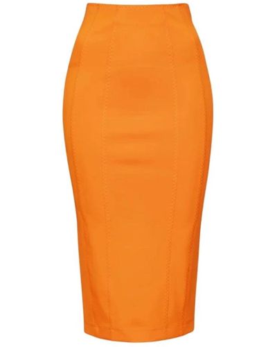 Pinko Skirts > pencil skirts - Orange