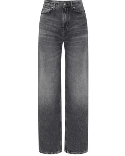 DRYKORN Jeans dritti stretch grigi 6400 - Grigio